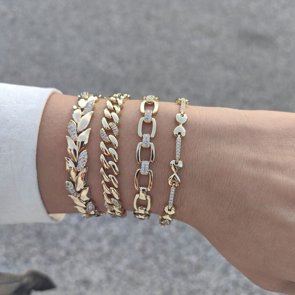 14K ALTIN KAPLAMA BİLEKLİKLER