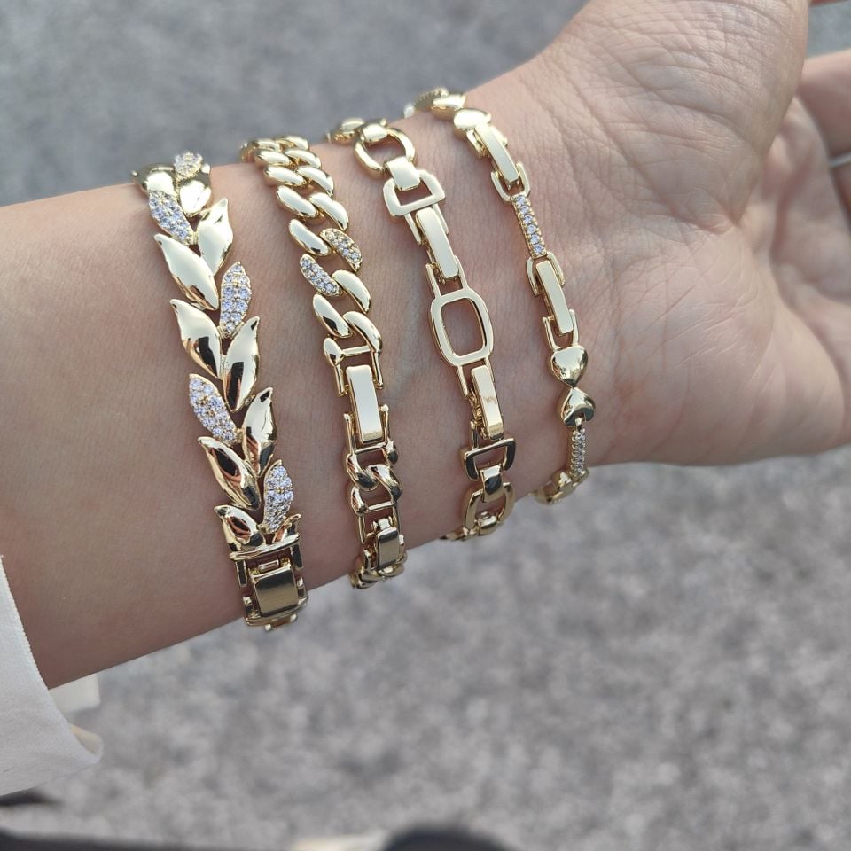 14K ALTIN KAPLAMA BİLEKLİKLER