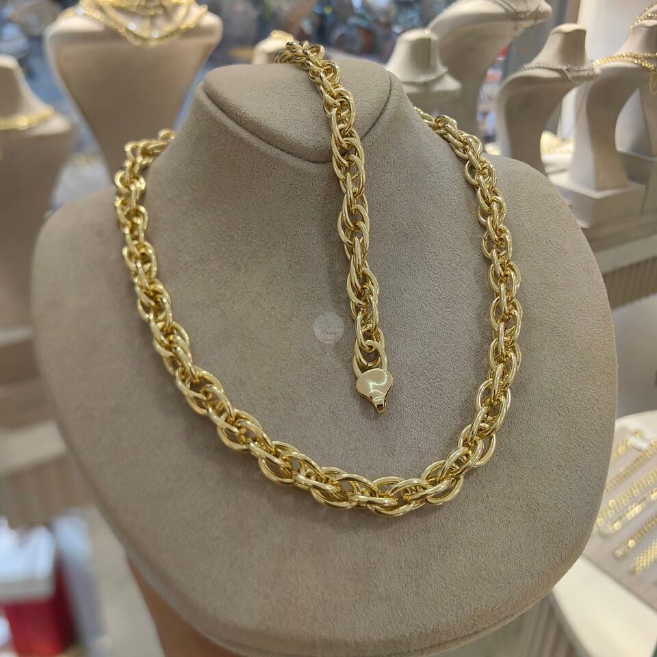 14K ALTIN KAPLAMA HALLOW SET