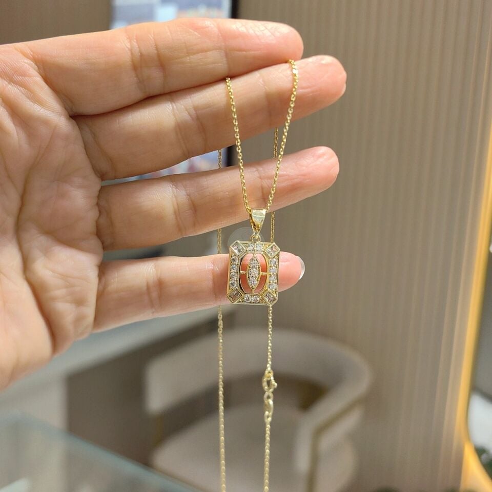 14K ALTIN KAPLAMA KOLYE
