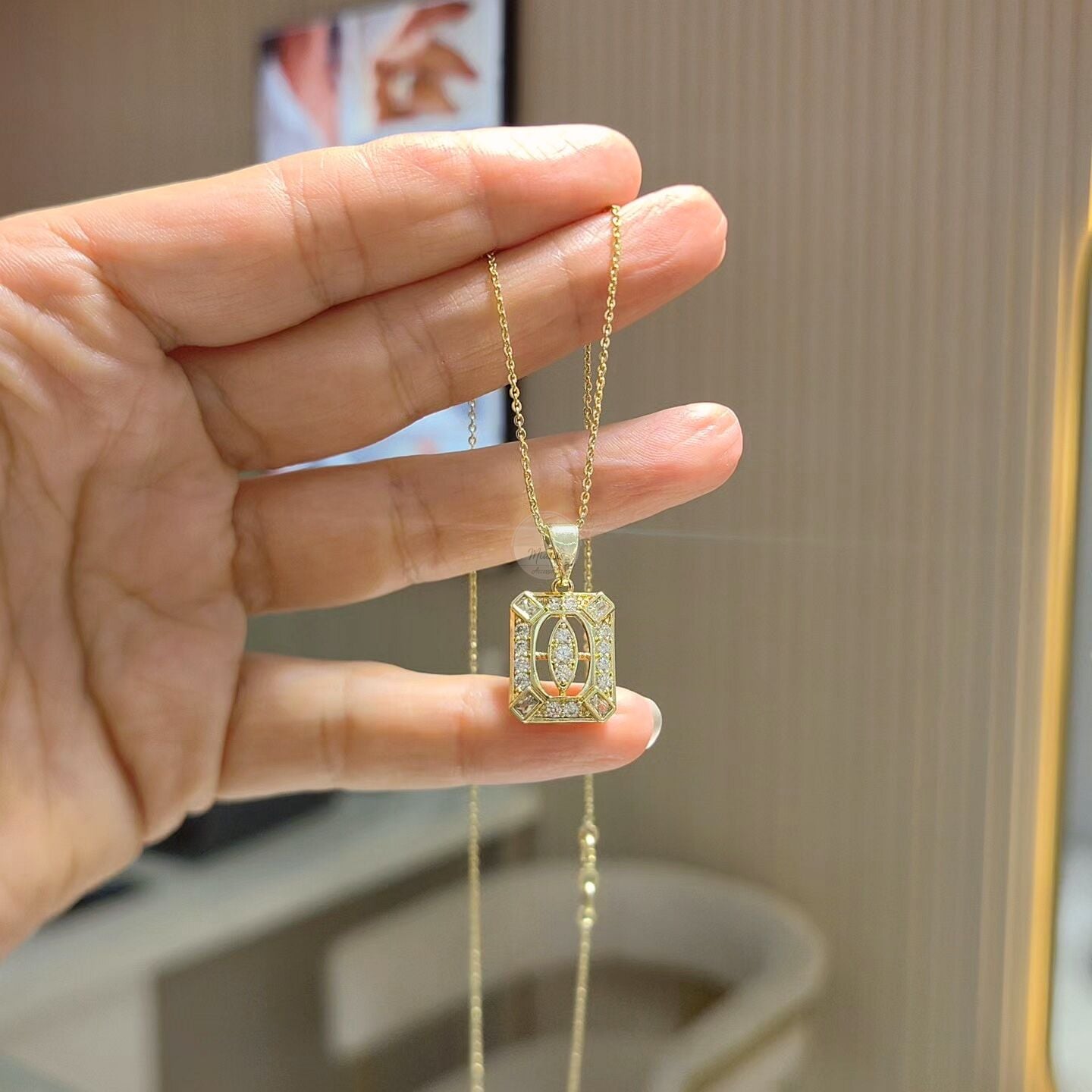 14K ALTIN KAPLAMA KOLYE