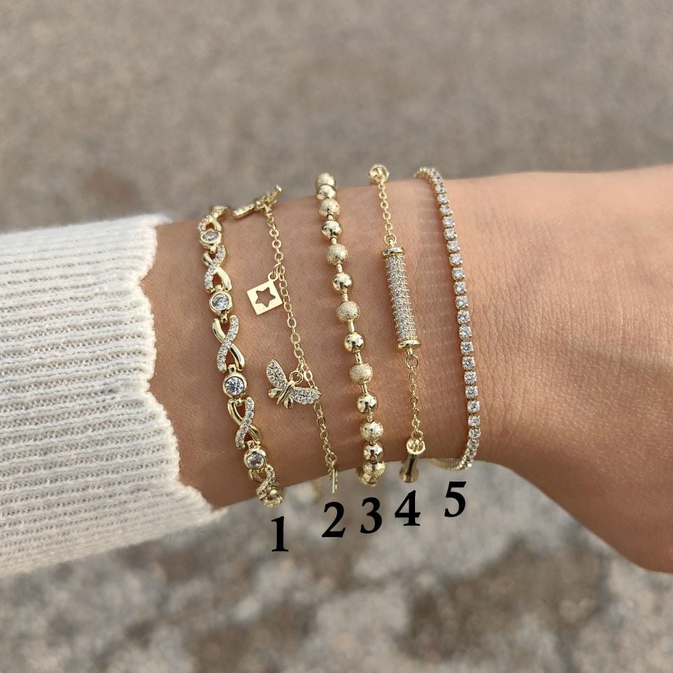 14K ALTIN KAPLAMA BİLEKLİKLER