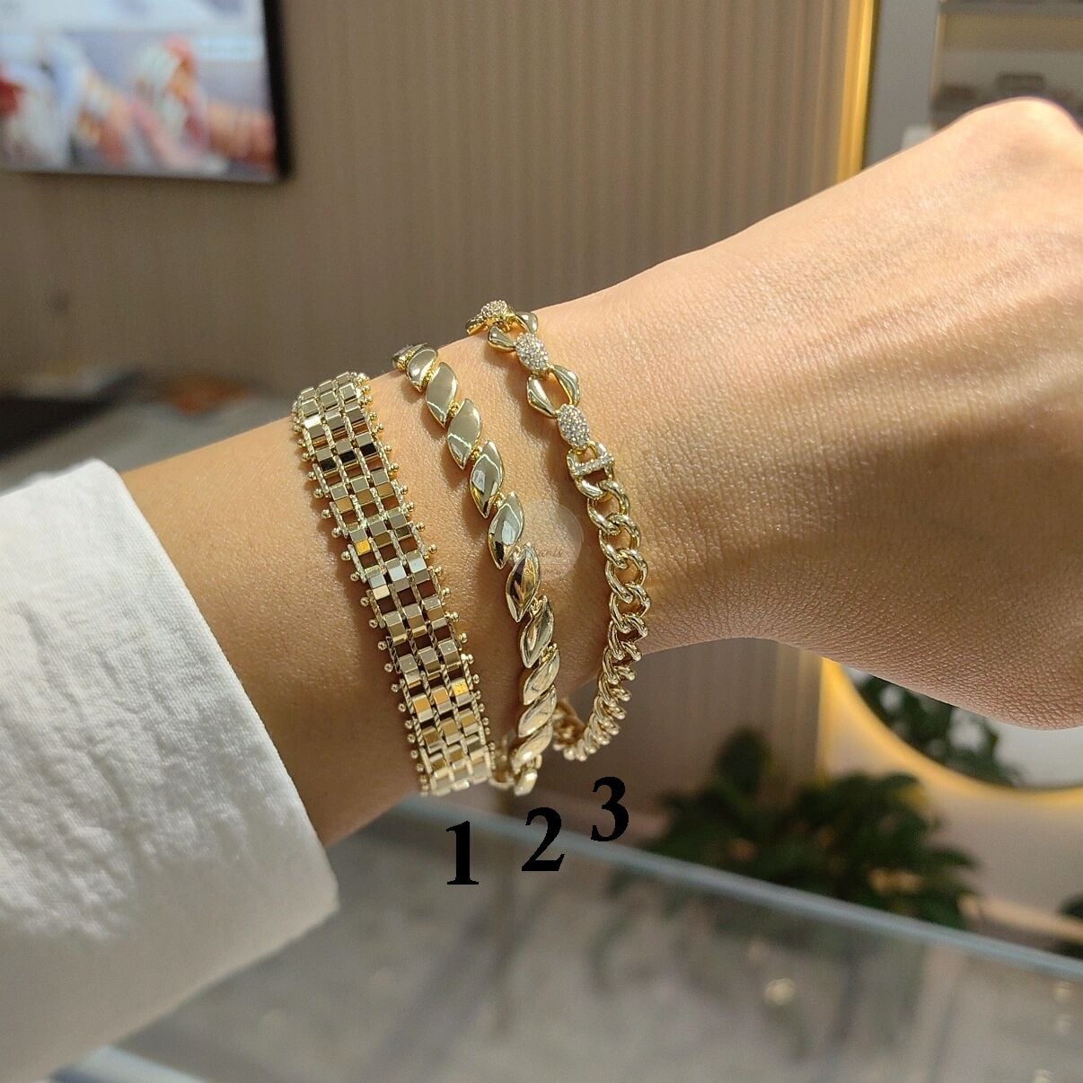 14K ALTIN KAPLAMA BİLEKLİKLER