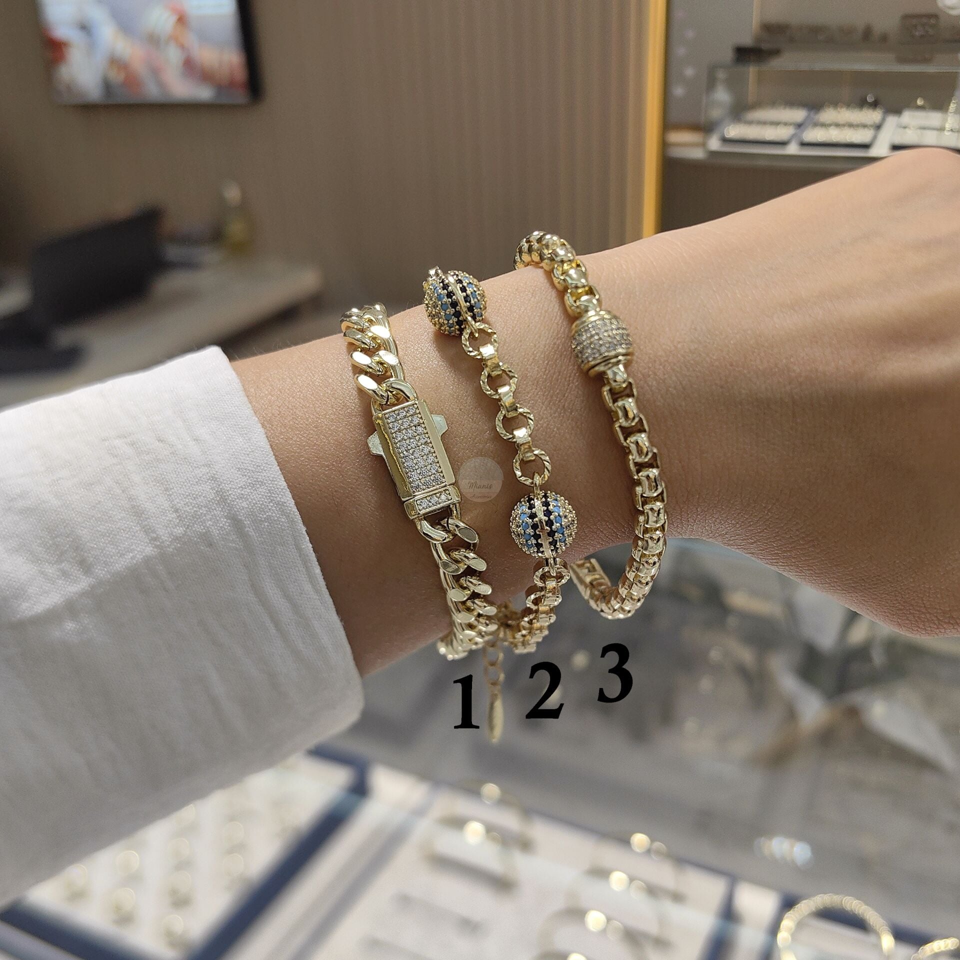 14K ALTIN KAPLAMA NİRVANA KOMBİN BİLEKLİKLER