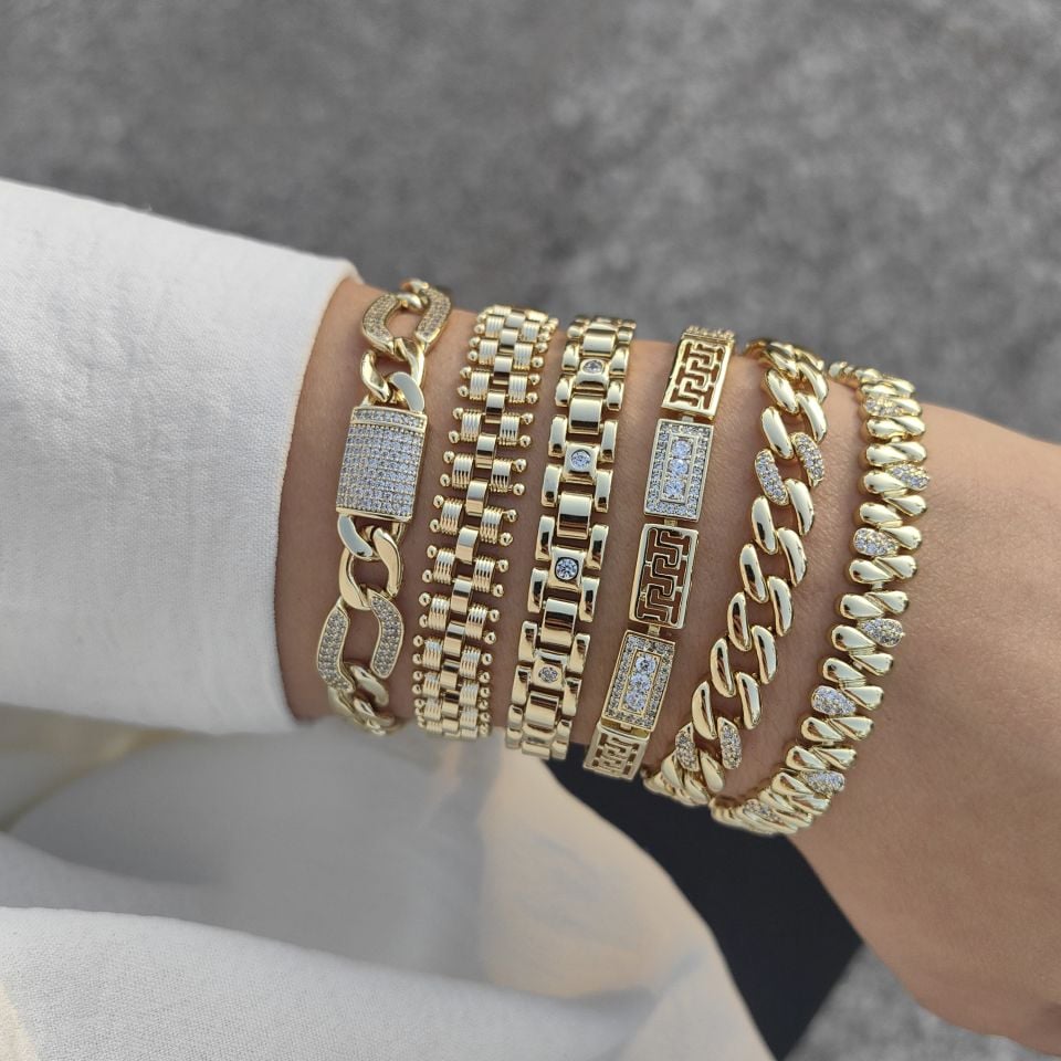 14K ALTIN KAPLAMA BİLEKLİKLER