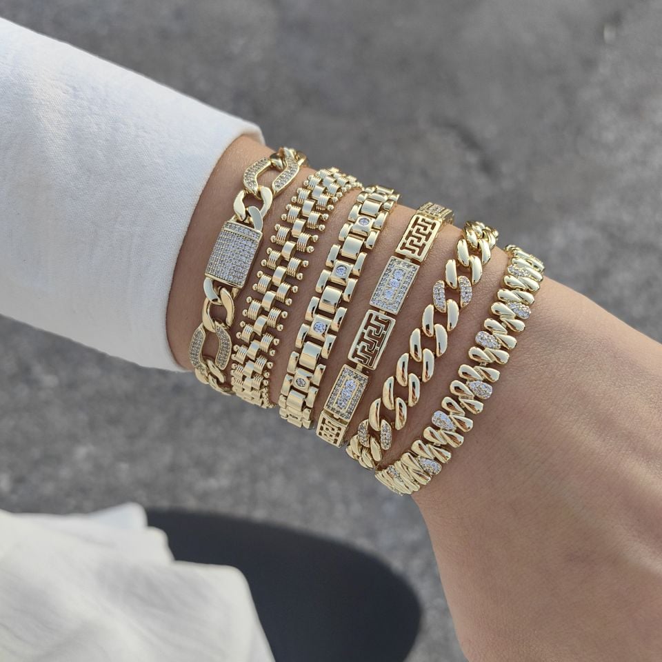 14K ALTIN KAPLAMA BİLEKLİKLER