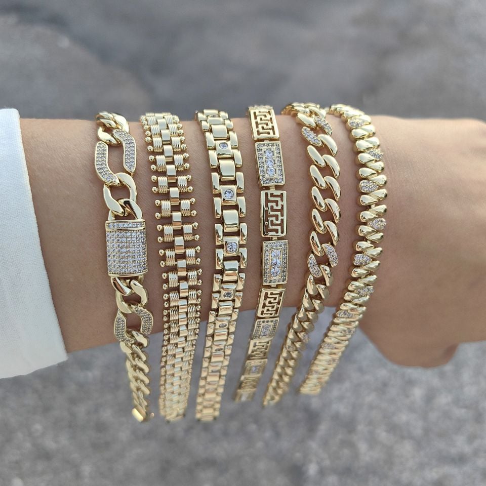 14K ALTIN KAPLAMA BİLEKLİKLER