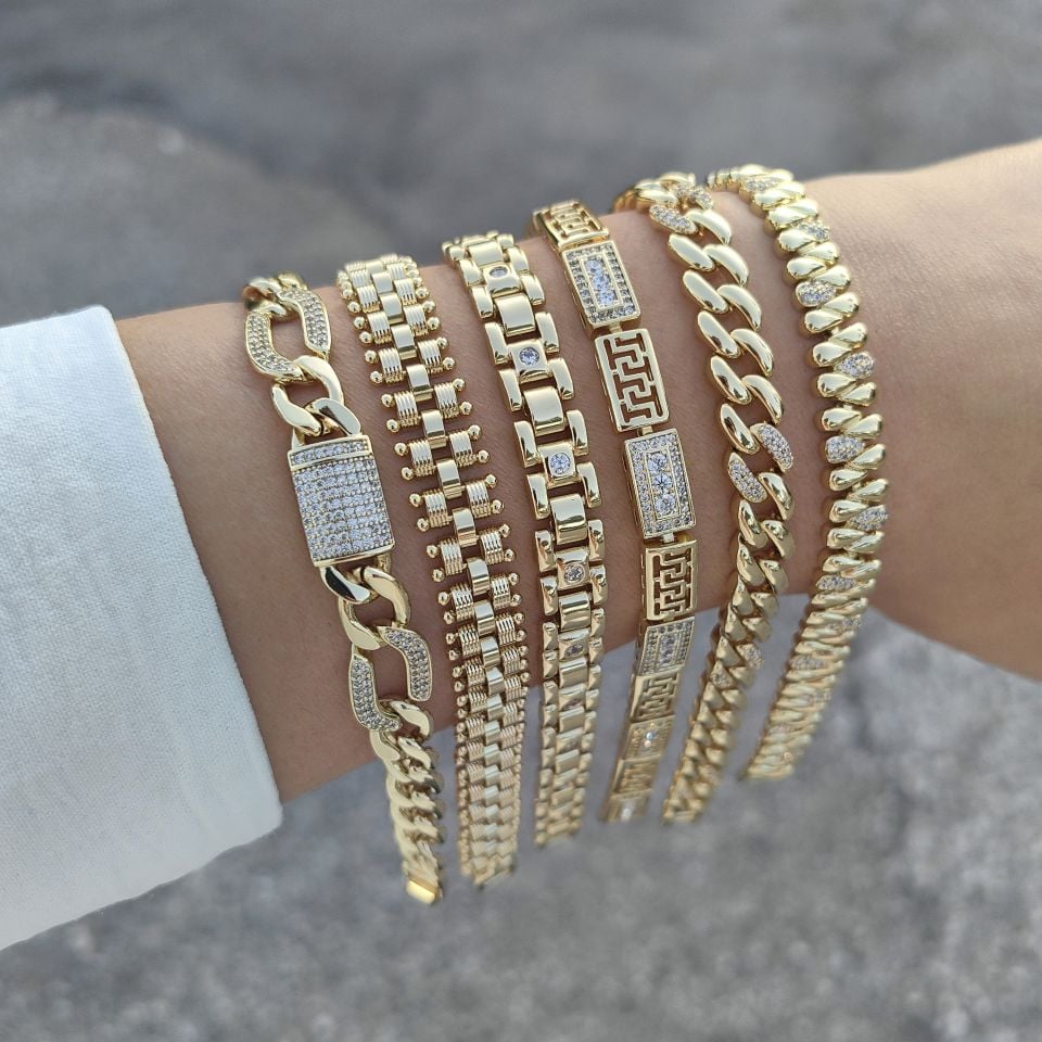 14K ALTIN KAPLAMA BİLEKLİKLER