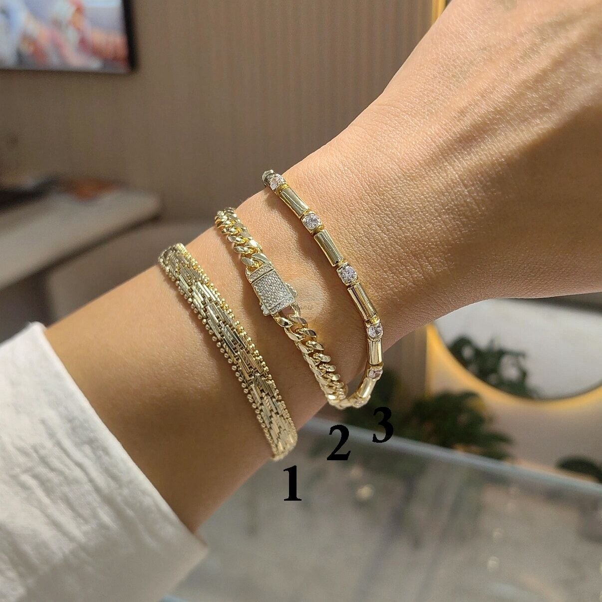 14K ALTIN KAPLAMA BİLEKLİKLER