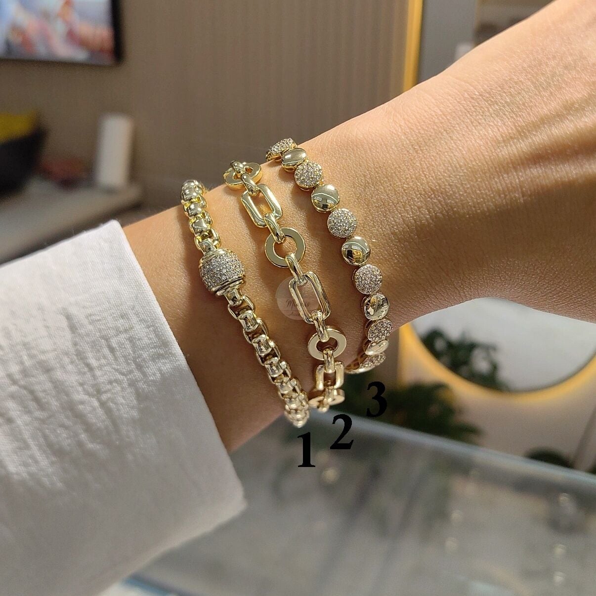 14K ALTIN KAPLAMA BİLEKLİKLER