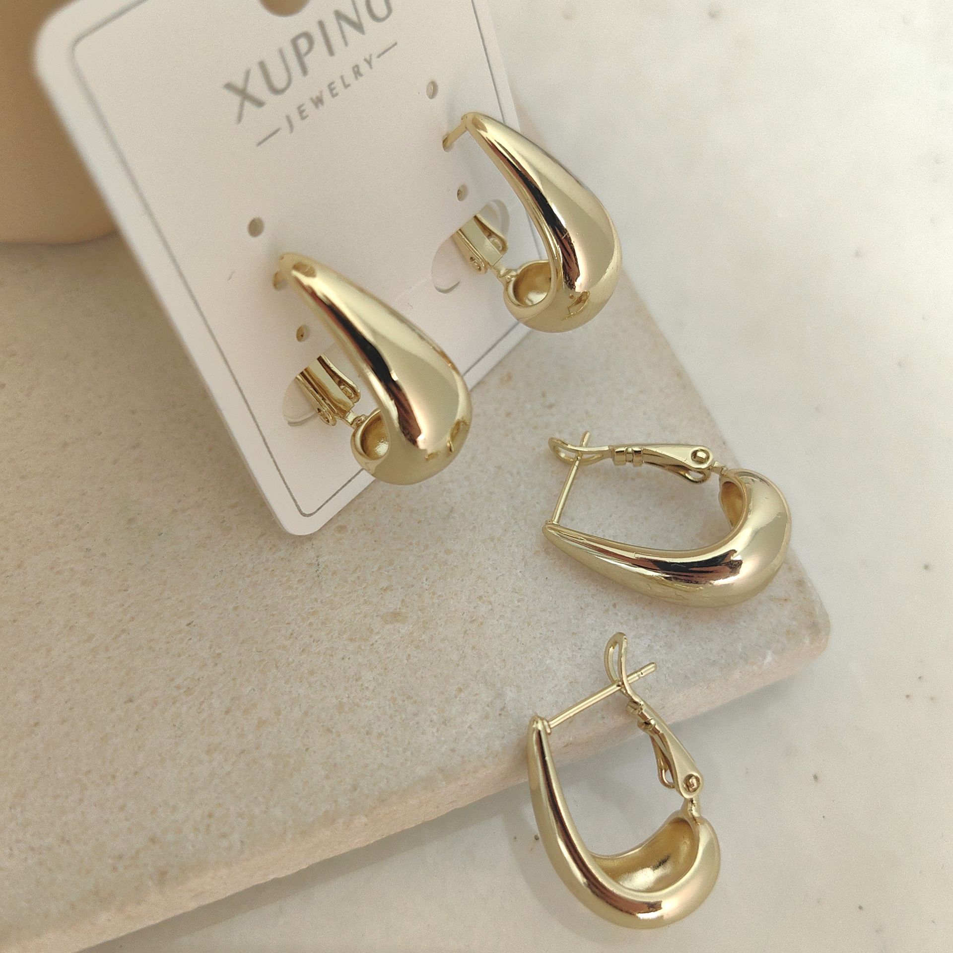 14K ALTIN KAPLAMA DAMLA KÜPE