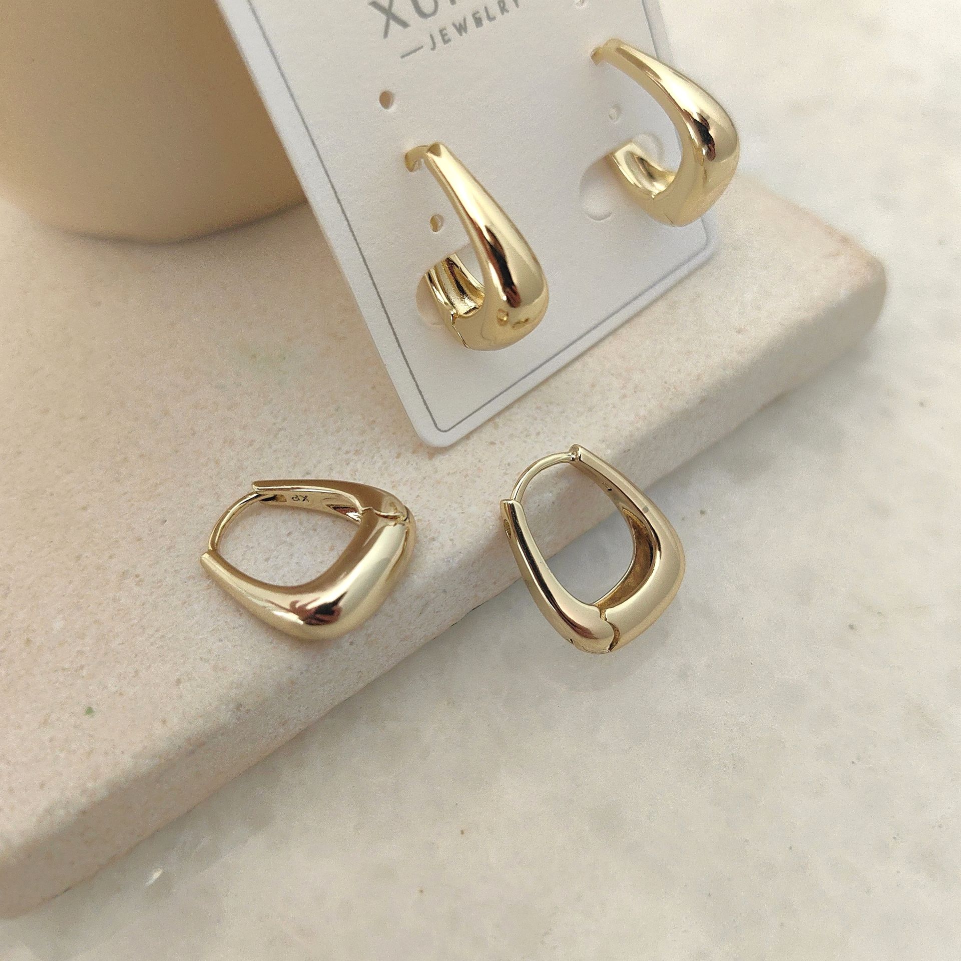 14K ALTIN KAPLAMA KÜPE