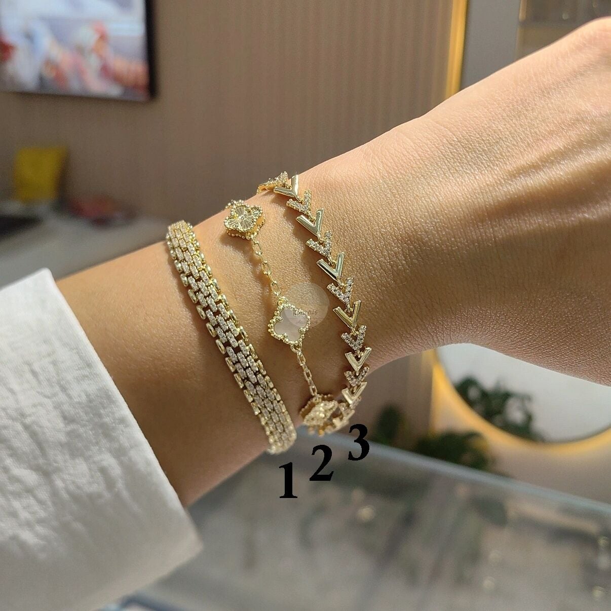 14K ALTIN KAPLAMA BİLEKLİKLER