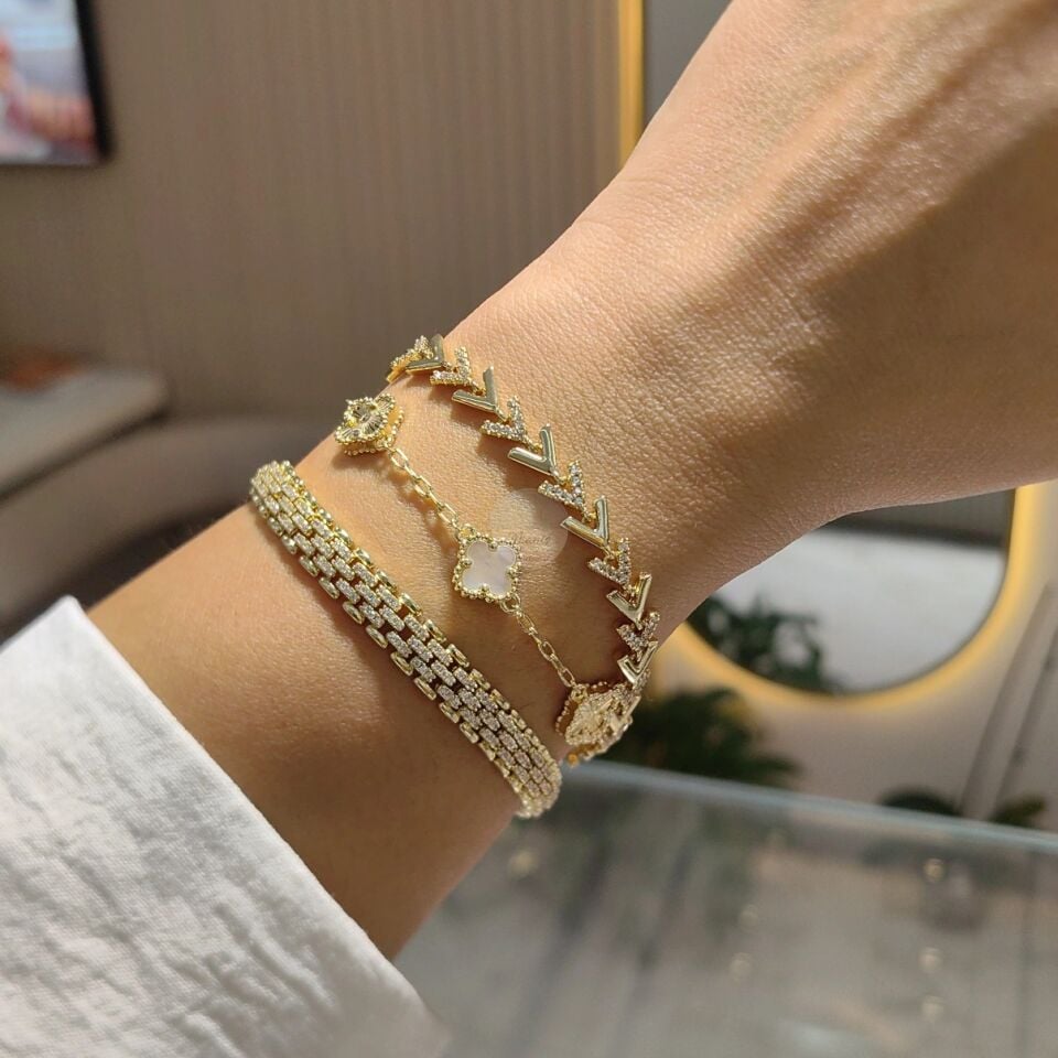 14K ALTIN KAPLAMA BİLEKLİKLER
