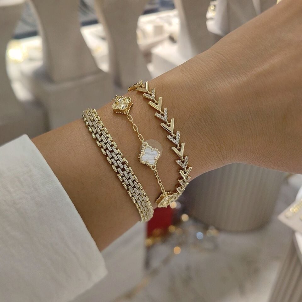 14K ALTIN KAPLAMA BİLEKLİKLER