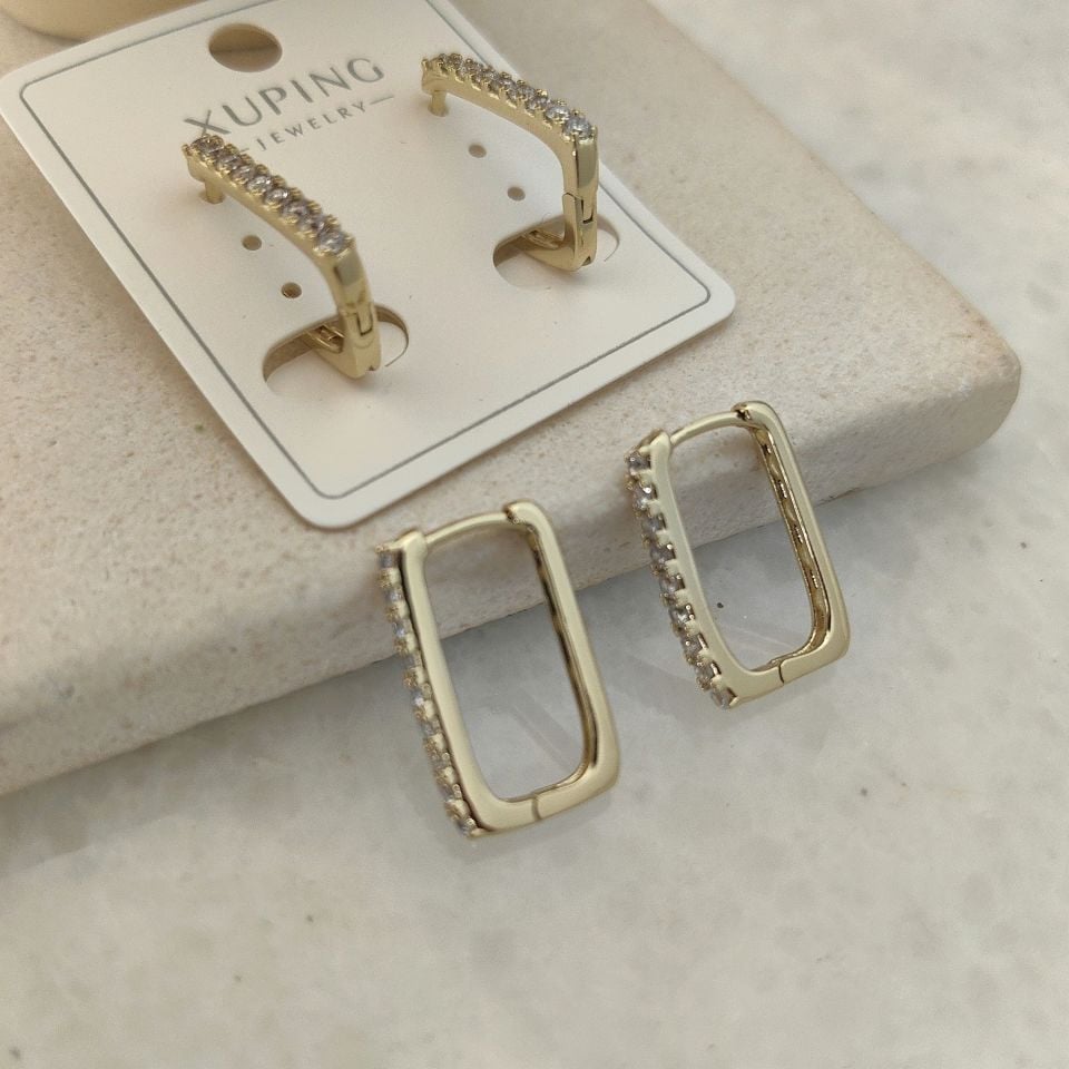 14K ALTIN KAPLAMA SU YOLU KÜPE