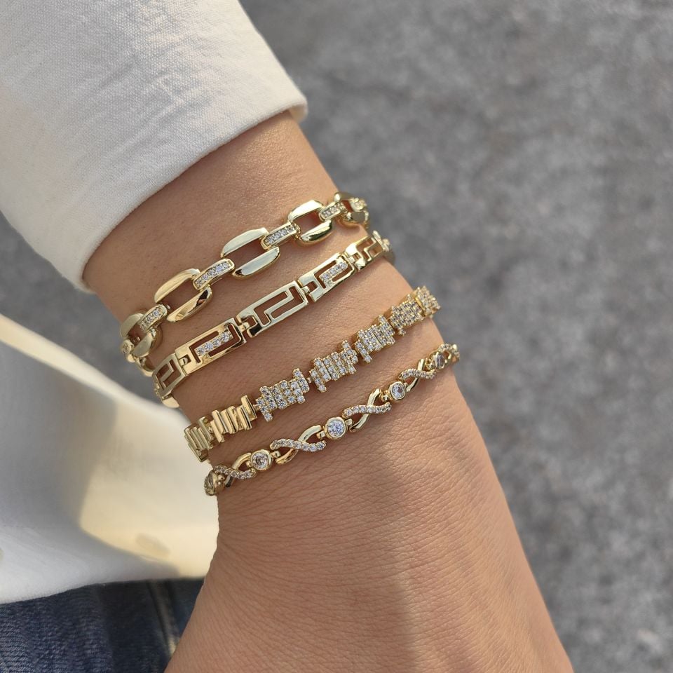 14K ALTIN KAPLAMA BİLEKLİKLER