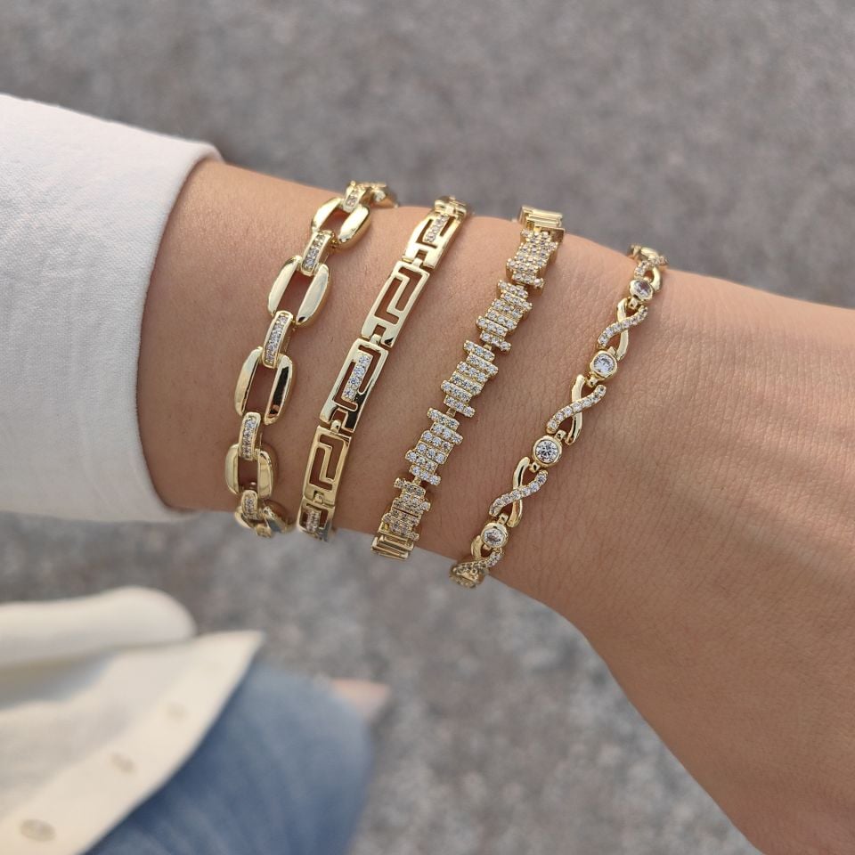 14K ALTIN KAPLAMA BİLEKLİKLER