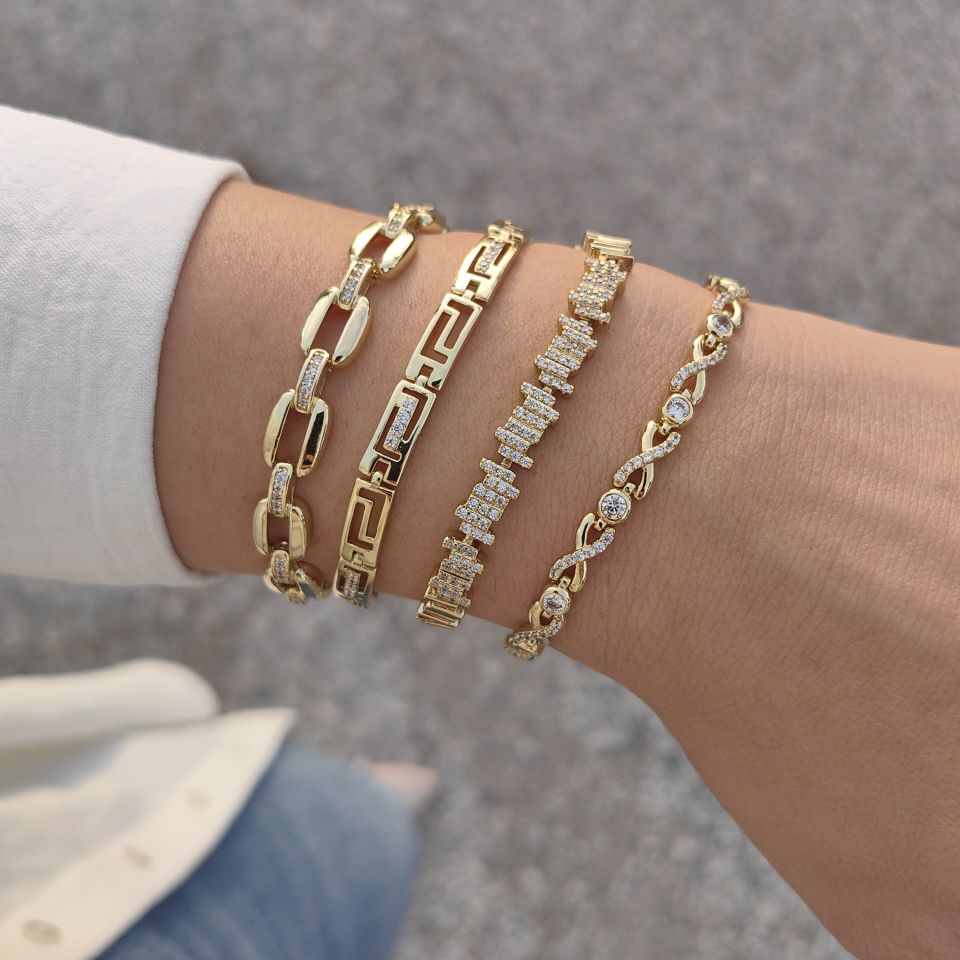 14K ALTIN KAPLAMA BİLEKLİKLER