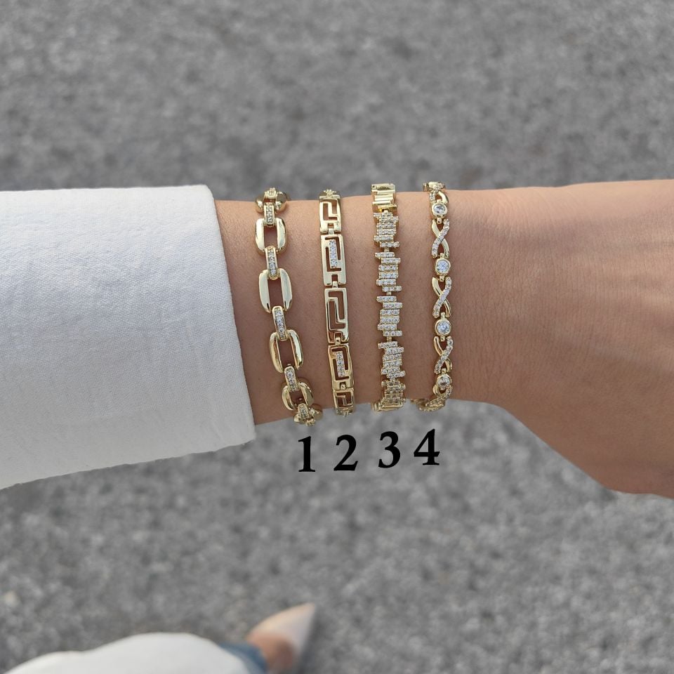 14K ALTIN KAPLAMA BİLEKLİKLER