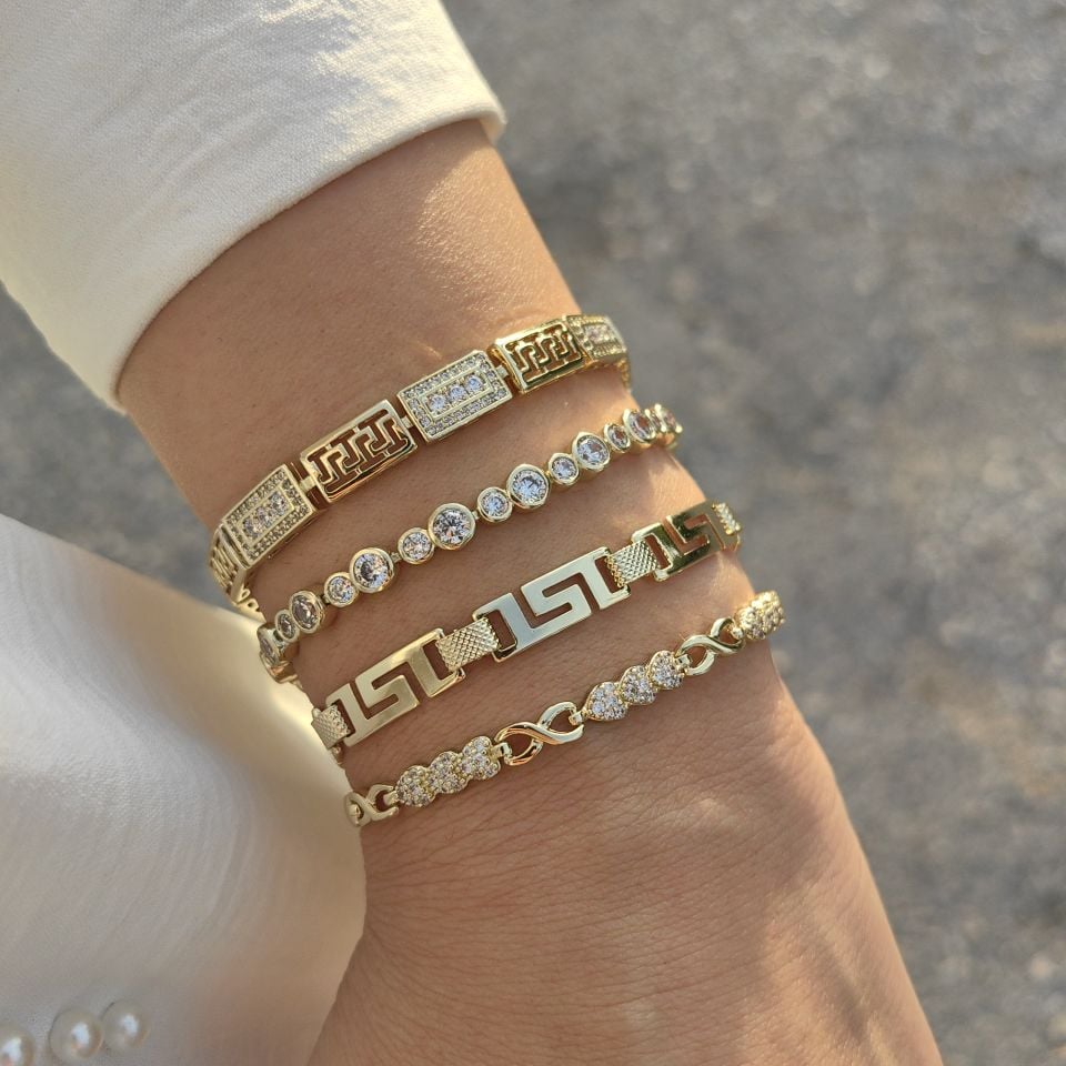 14K ALTIN KAPLAMA BİLEKLİKLER