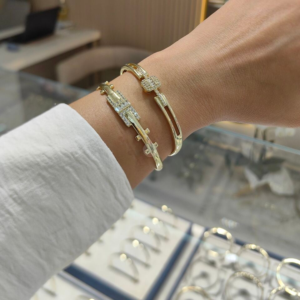 14K ALTIN KAPLAMA KUYUM MODEL KELEPÇELER