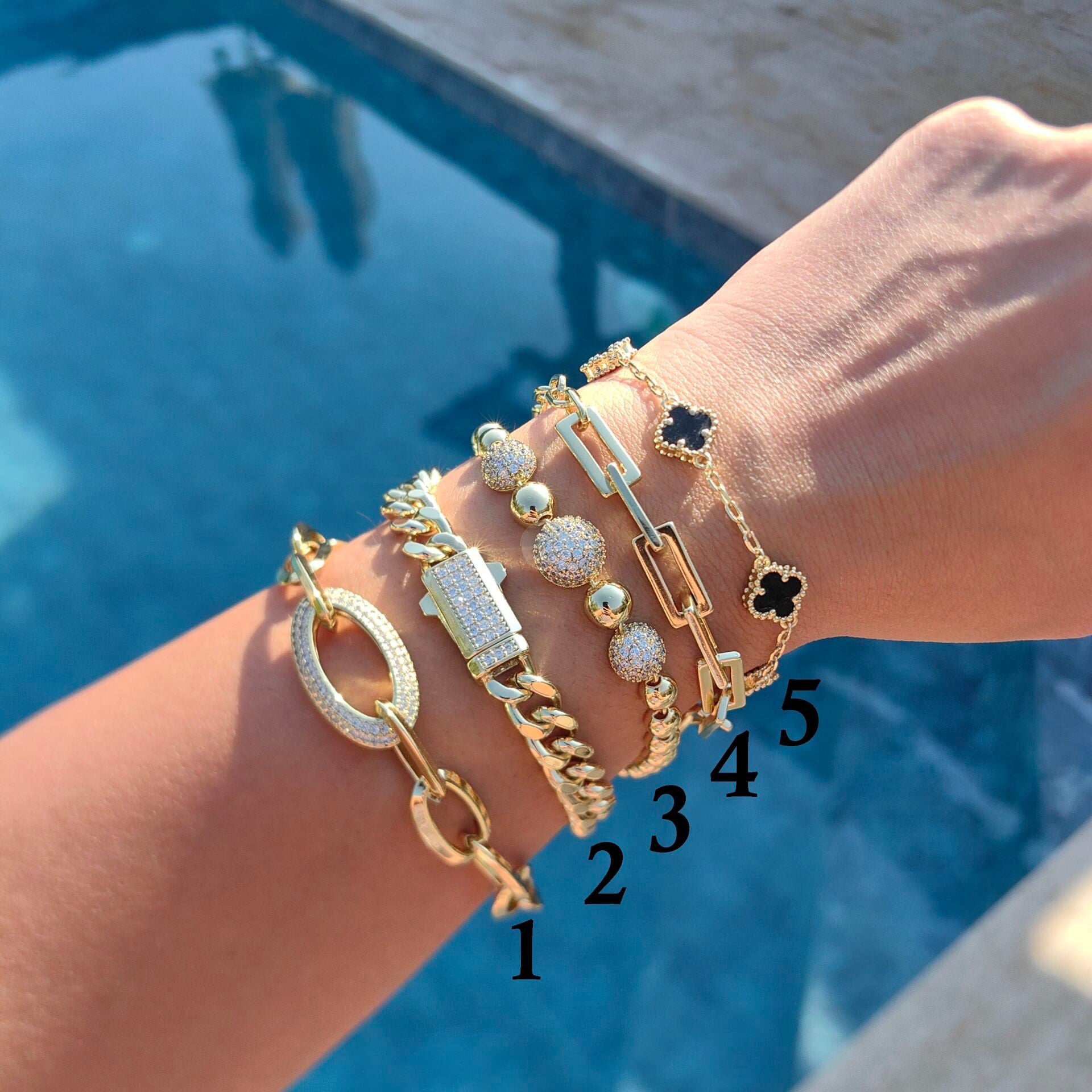 14K ALTIN KAPLAMA BEST BİLEKLİKLER