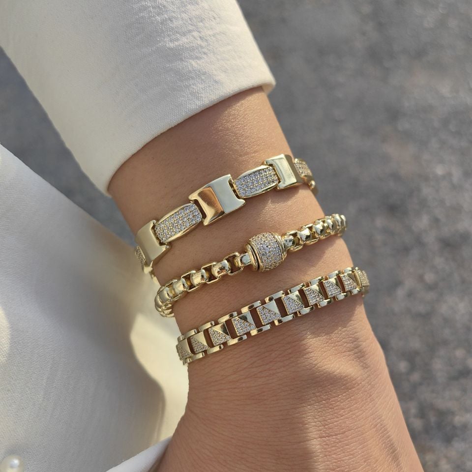 14K ALTIN KAPLAMA BİLEKLİKLER