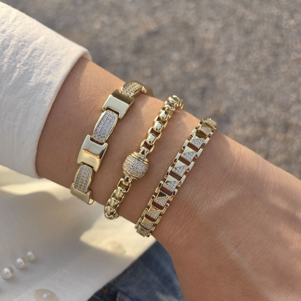 14K ALTIN KAPLAMA BİLEKLİKLER