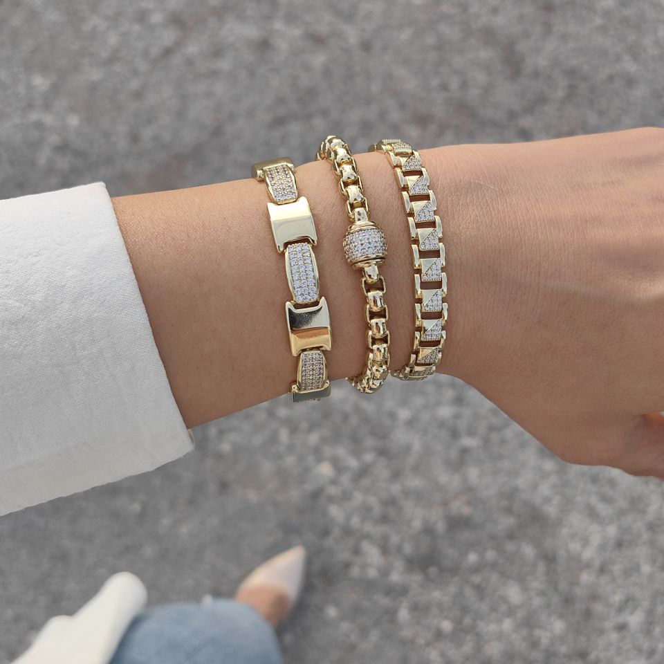 14K ALTIN KAPLAMA BİLEKLİKLER