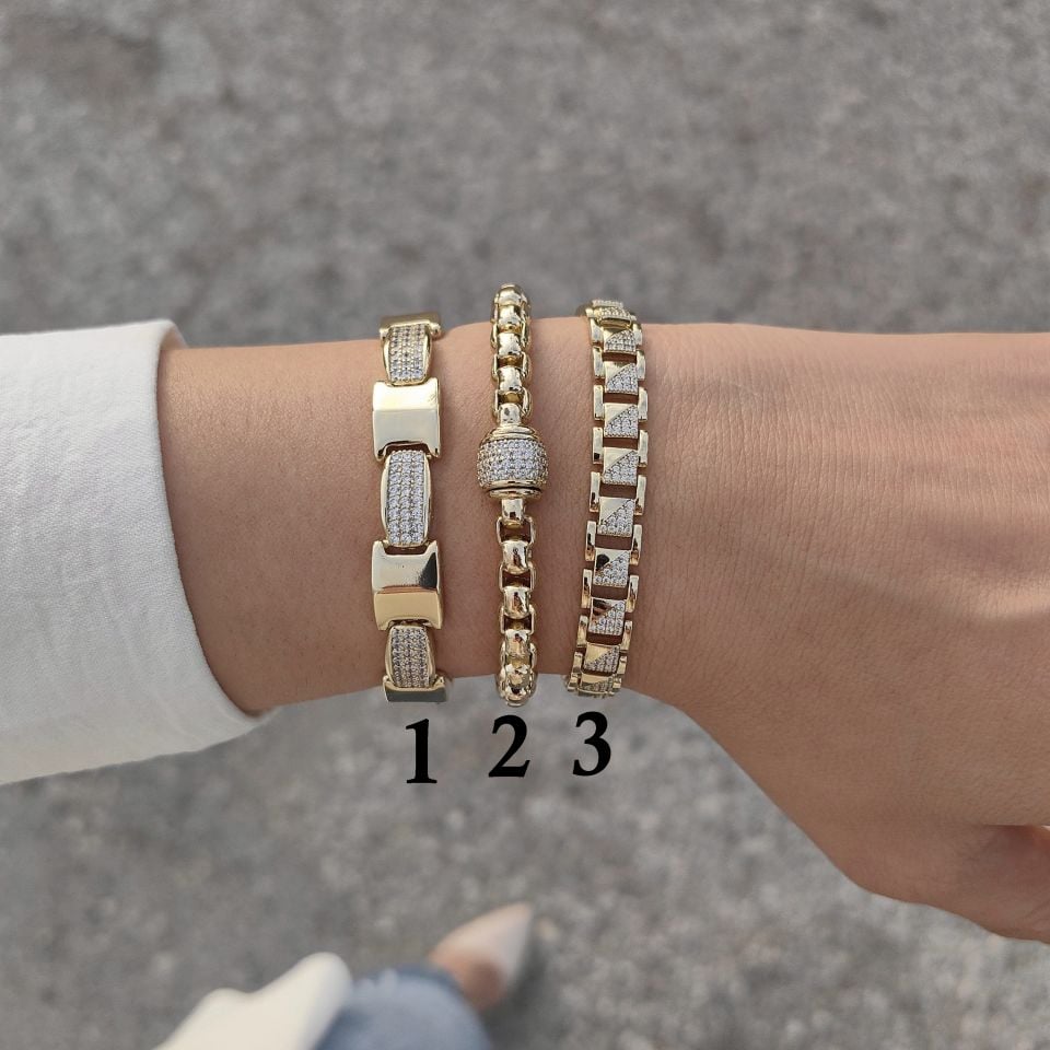 14K ALTIN KAPLAMA BİLEKLİKLER