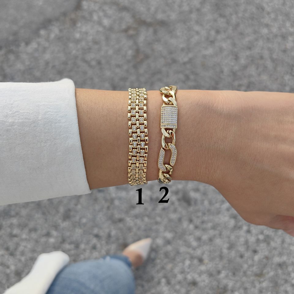 14K ALTIN KAPLAMA BİLEKLİKLER