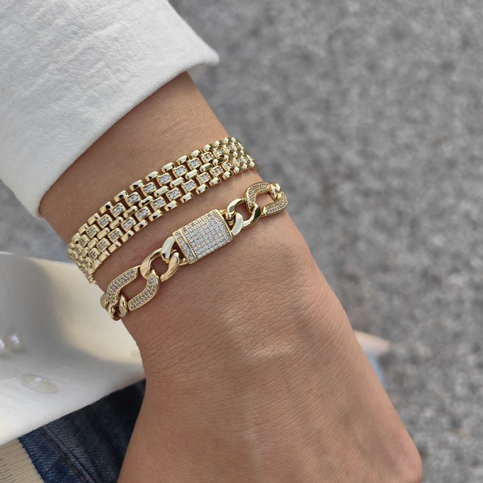 14K ALTIN KAPLAMA BİLEKLİKLER