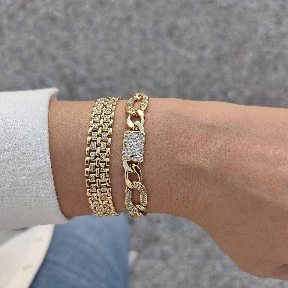 14K ALTIN KAPLAMA BİLEKLİKLER