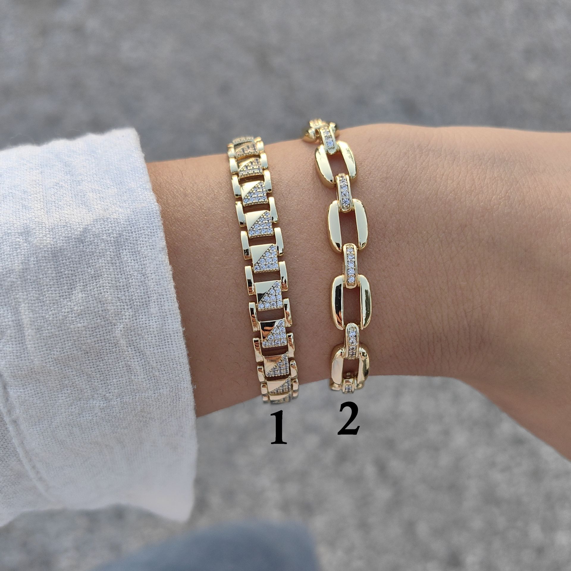 14K ALTIN KAPLAMA BİLEKLİKLER