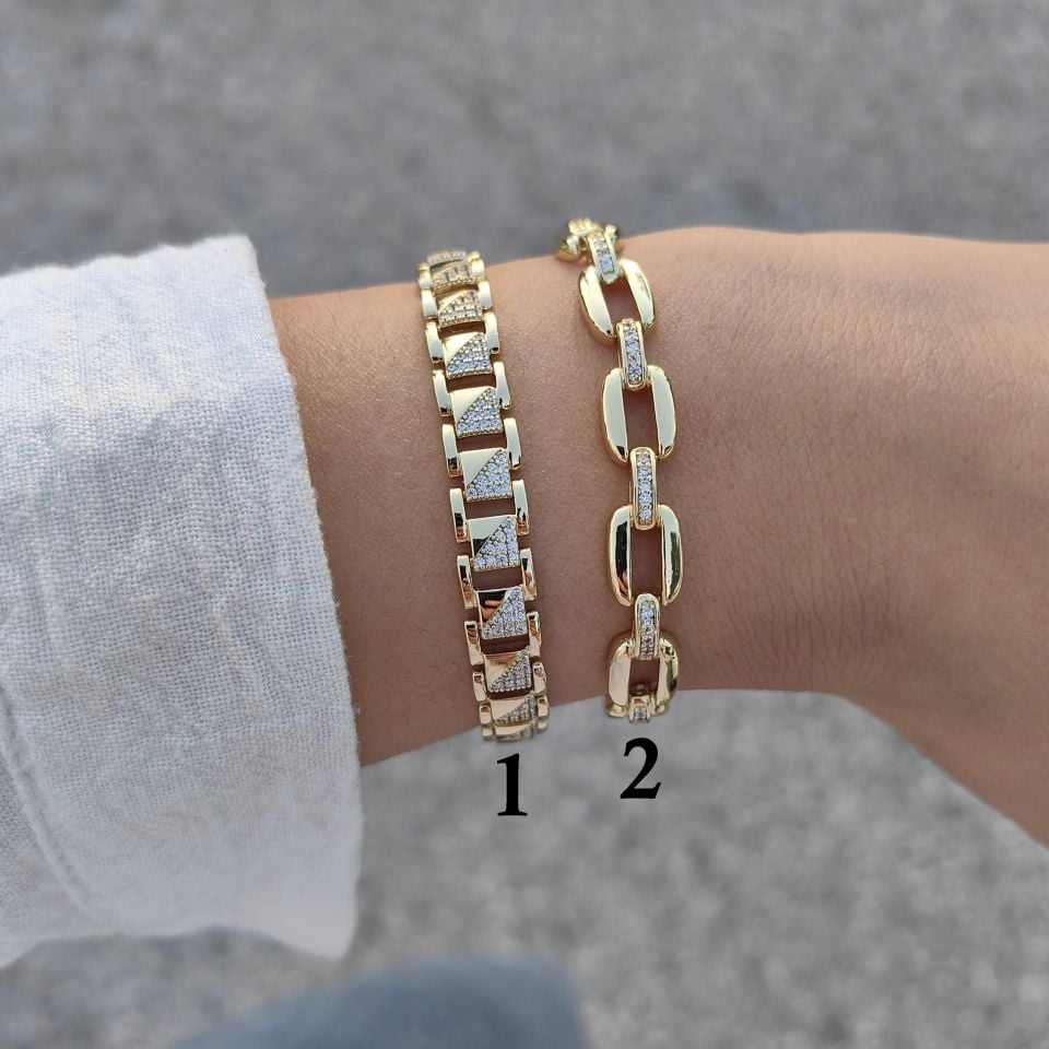 14K ALTIN KAPLAMA BİLEKLİKLER