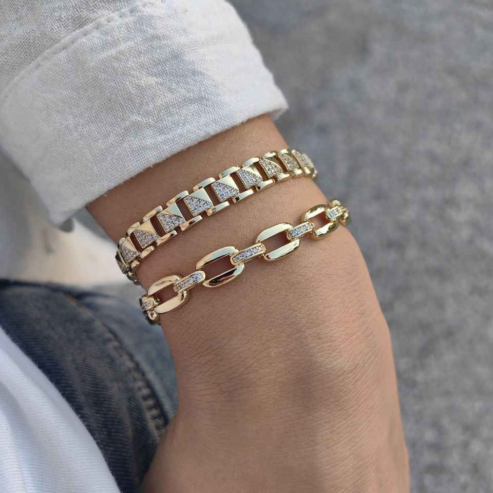 14K ALTIN KAPLAMA BİLEKLİKLER