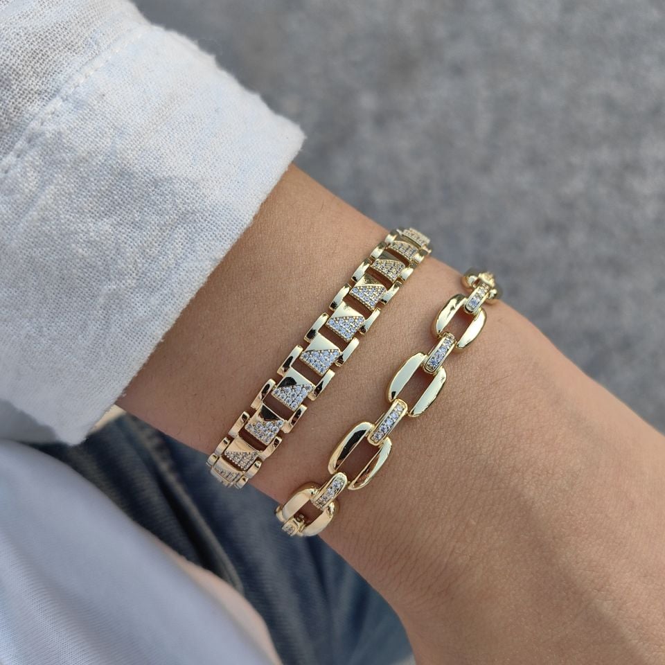 14K ALTIN KAPLAMA BİLEKLİKLER