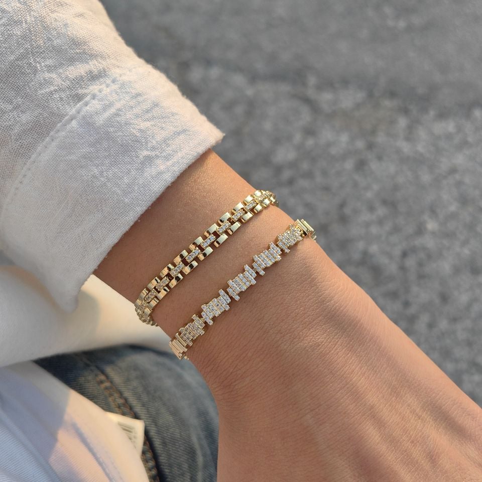 14K ALTIN KAPLAMA BİLEKLİKLER