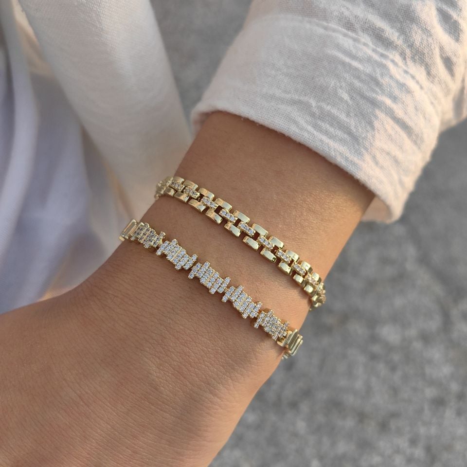 14K ALTIN KAPLAMA BİLEKLİKLER