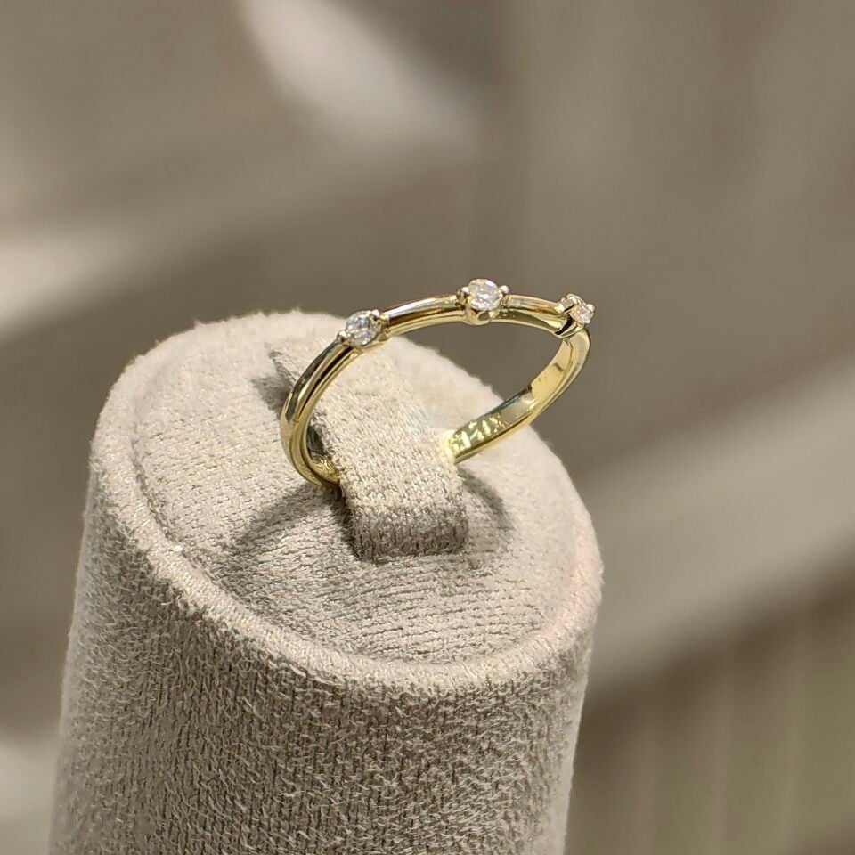 14K ALTIN KAPLAMA ROMANTİC YÜZÜK