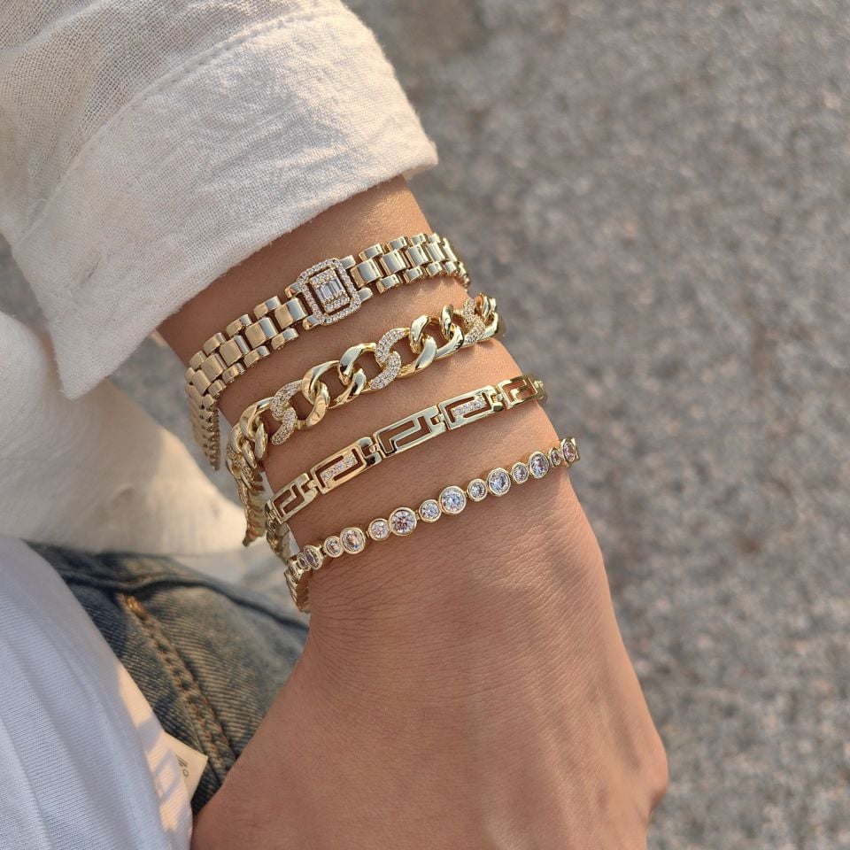 14K ALTIN KAPLAMA BİLEKLİKLER