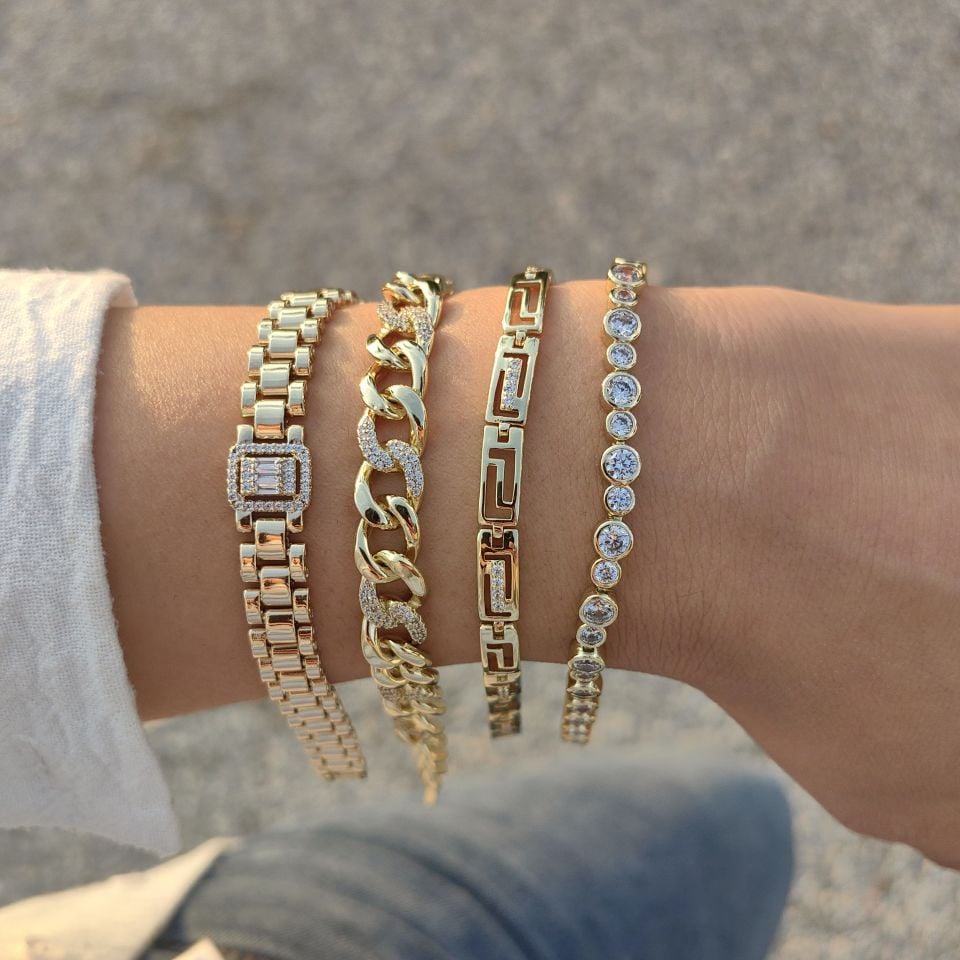 14K ALTIN KAPLAMA BİLEKLİKLER