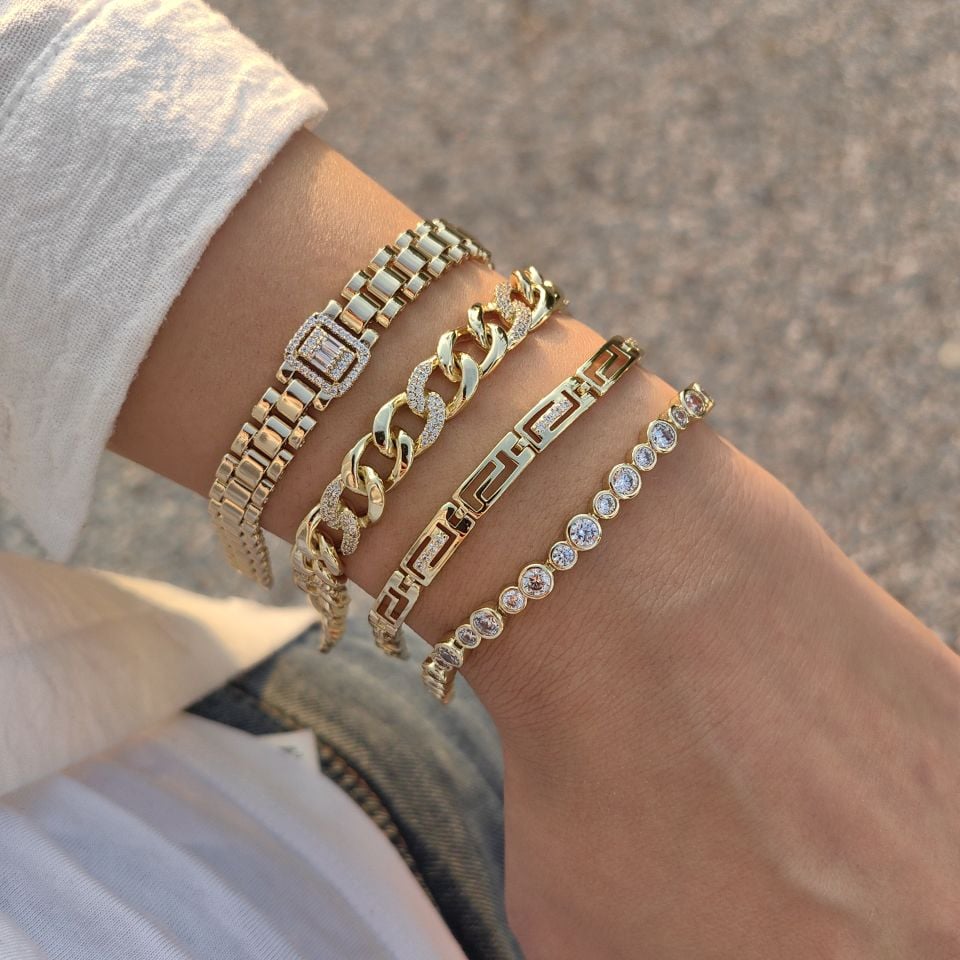 14K ALTIN KAPLAMA BİLEKLİKLER