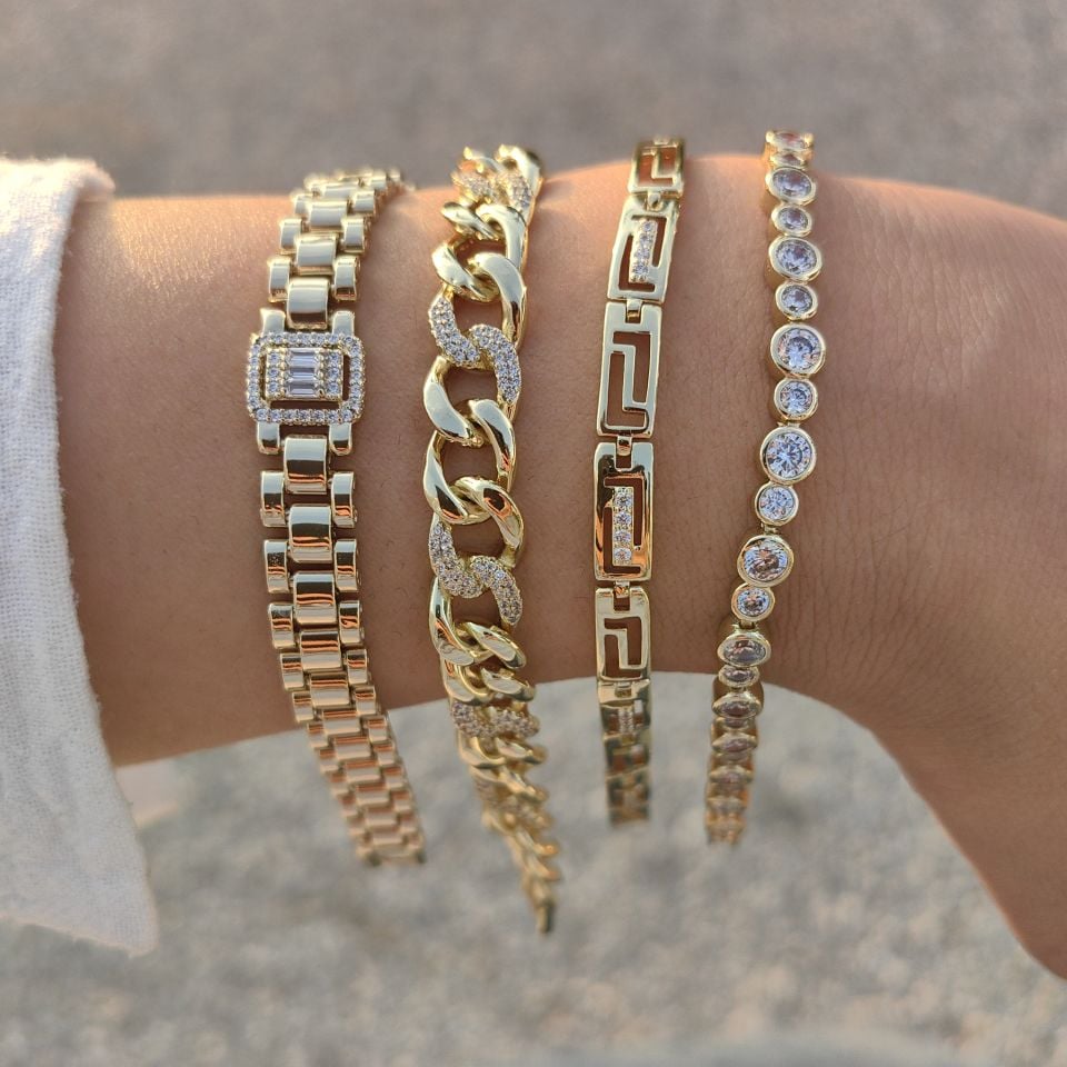 14K ALTIN KAPLAMA BİLEKLİKLER