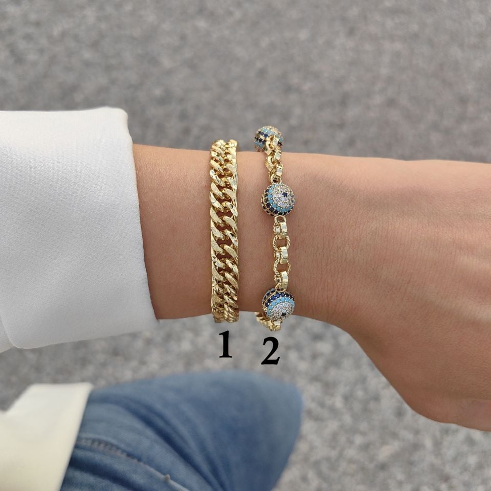 14 AYAR ALTIN KAPLAMA BİLEKLİKLER