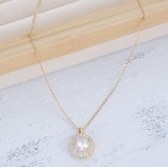 TAŞLI GOLD KOLYE