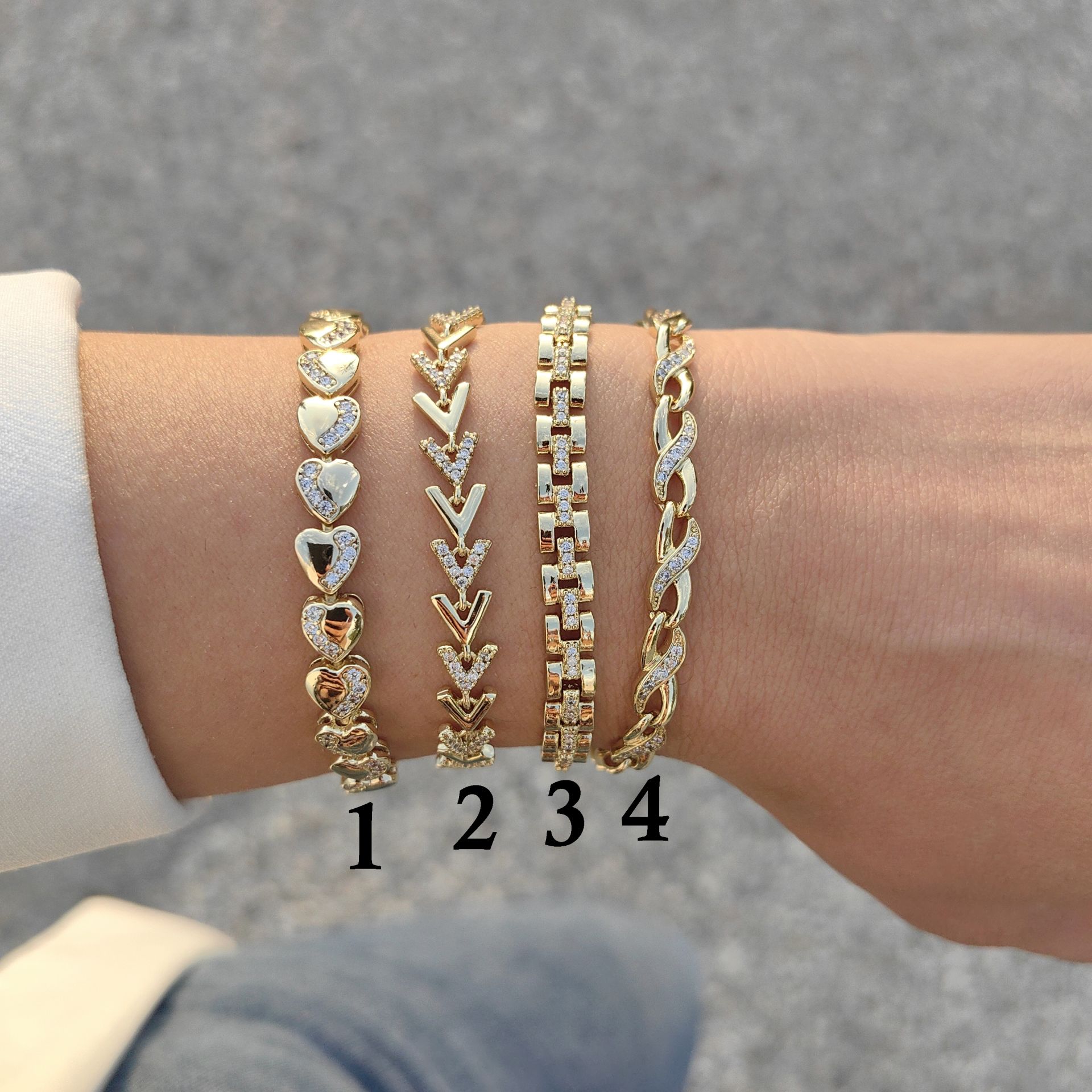 14K ALTIN KAPLAMA BİLEKLİKLER