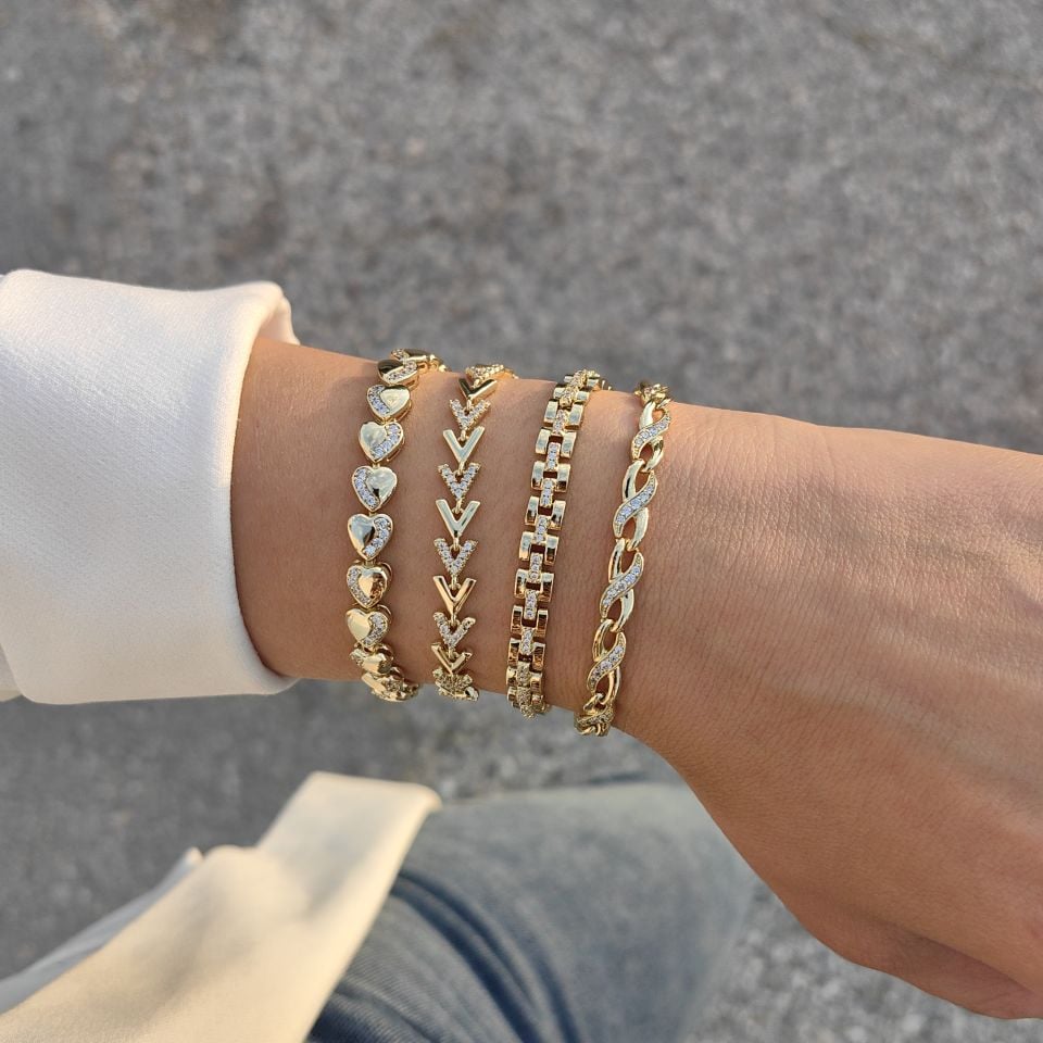 14K ALTIN KAPLAMA BİLEKLİKLER