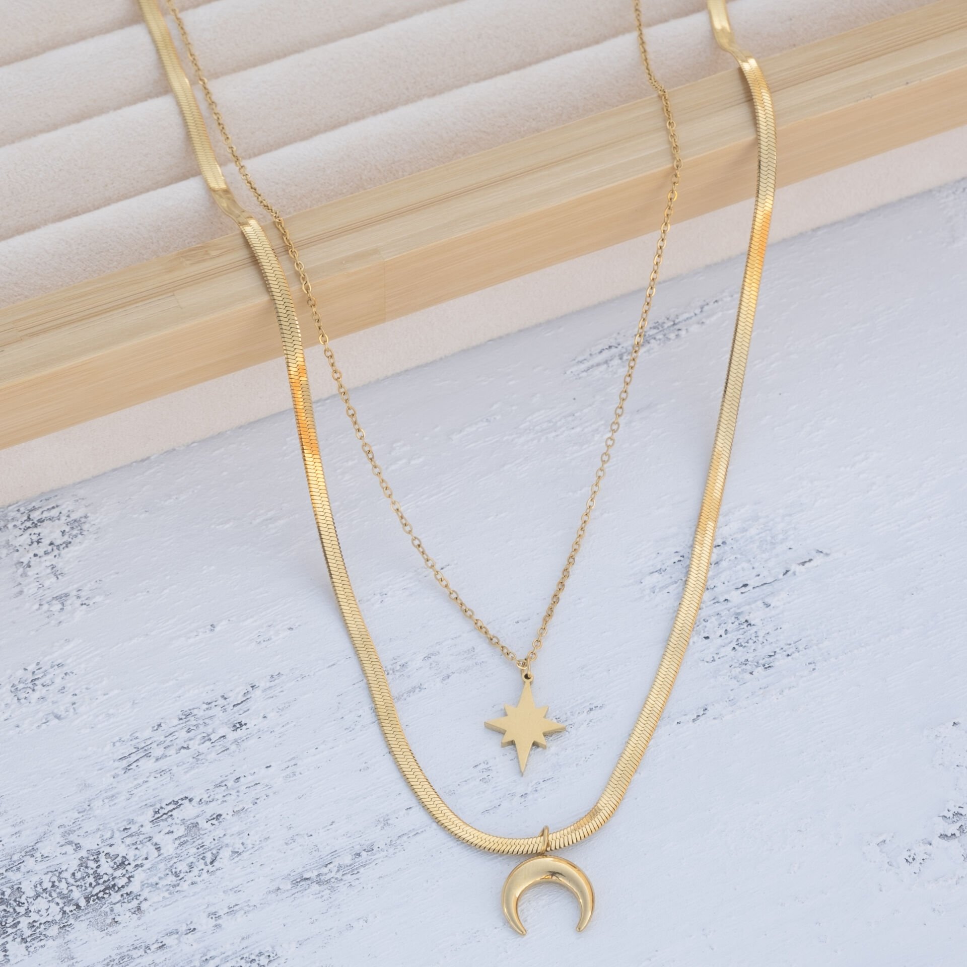 İKİLİ İTALYAN GOLD KOLYE